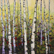 Janine's Birches triptych